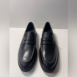 COLE HAAN BLACK OSBORN GRAND 360 PENNY LOAFER